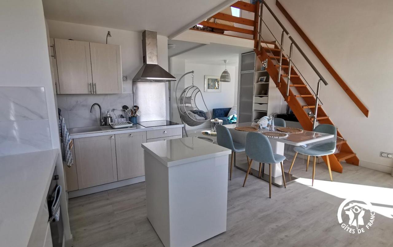 La Sirene - Loft Moderne Et Lumineux Avec Vue Panoramique Sur Mer Mediterranee Et Port De Plaisance Фронтиньян Экстерьер фото